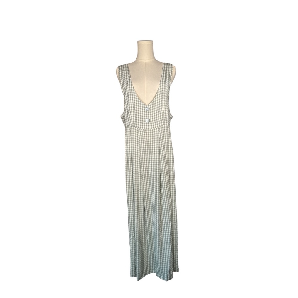 Express Green and White Checkered‎ Dress